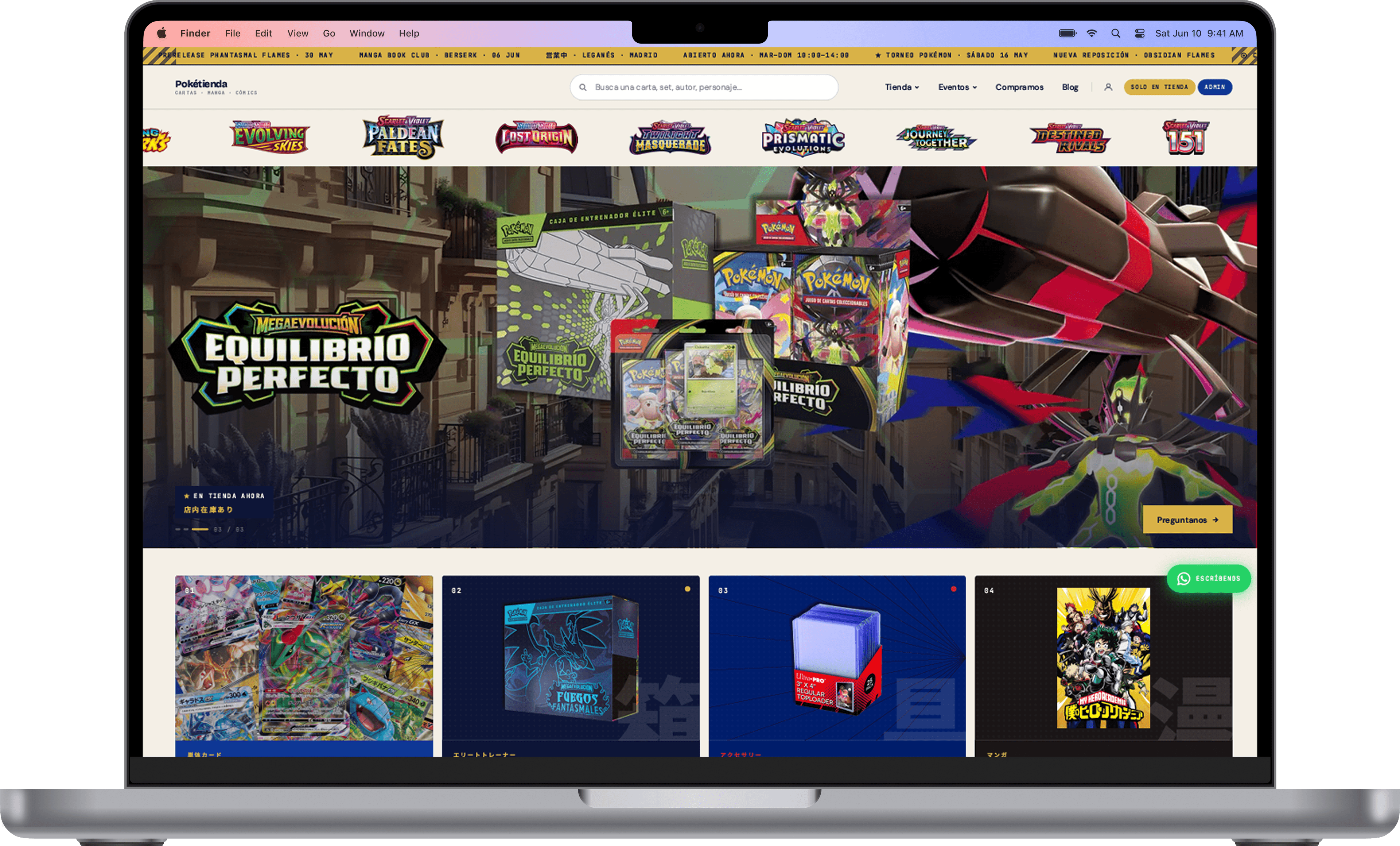 Daruma — Pokétienda en MacBook Pro